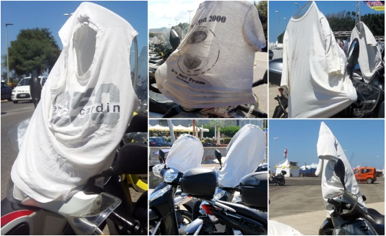 Caro scooter, mettiti la maglietta: la furbata contro i colpi di sole!